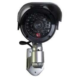 【LED点滅】太陽電池式ダミーカメラ 屋外防水型 SEC-CAM-NDLS