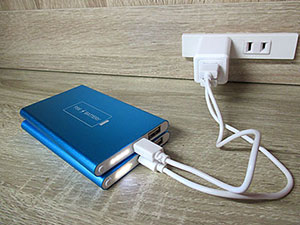 2つを同時に充電