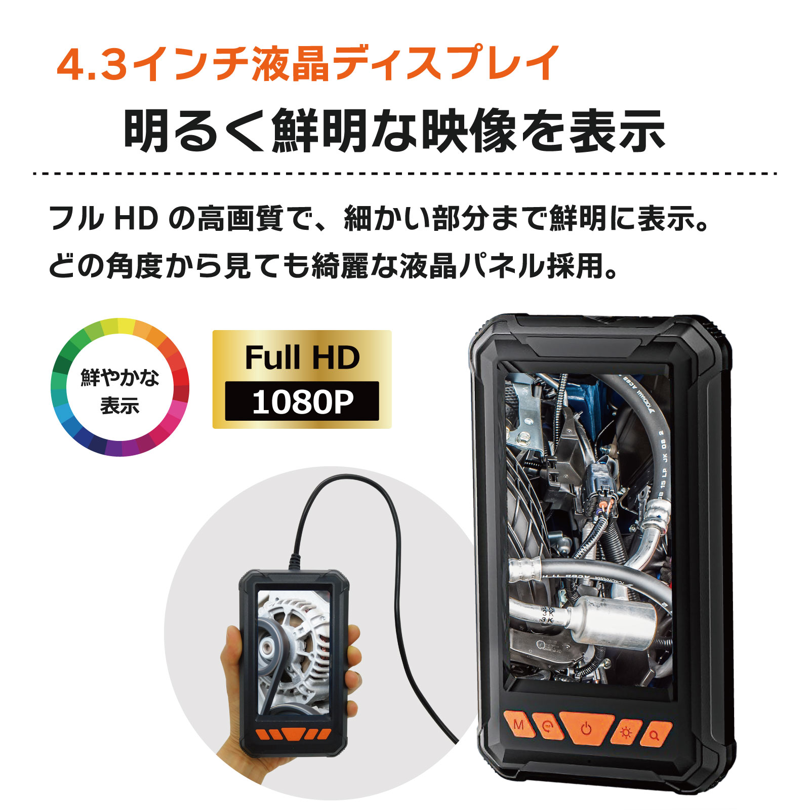 【1レンズ】ファイバースコープカメラ