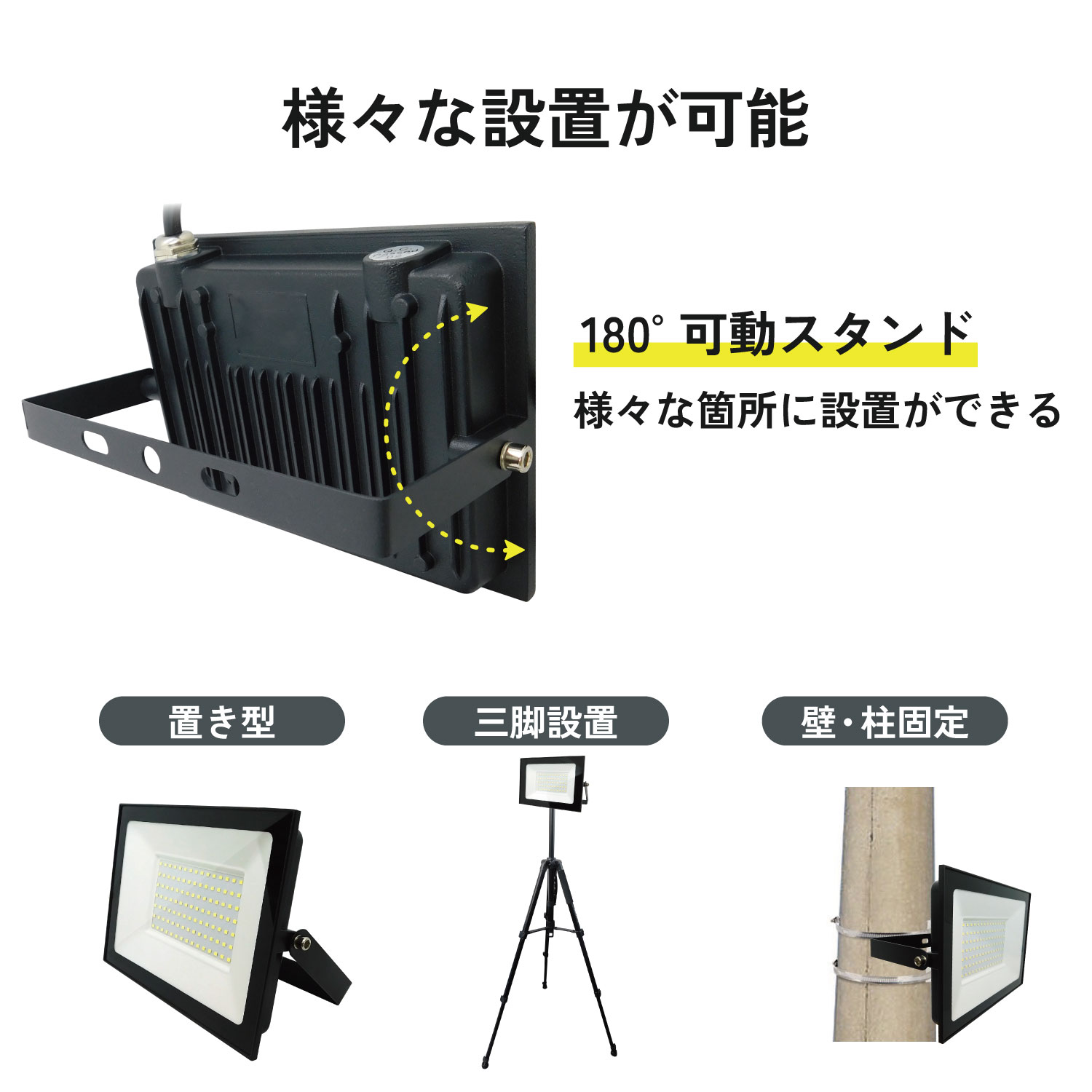 大型投光器（電源AC100V）