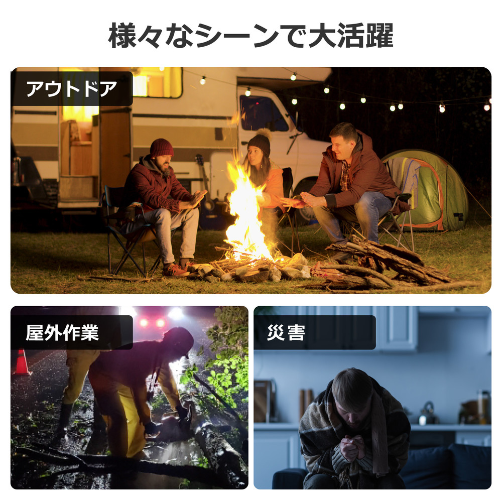 充電式携帯型LED投光器