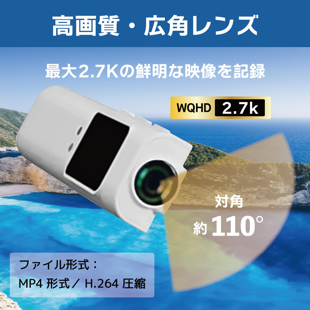 【Peta Came】PPATどこでも装着 LCD付き超小型モニターカメラ