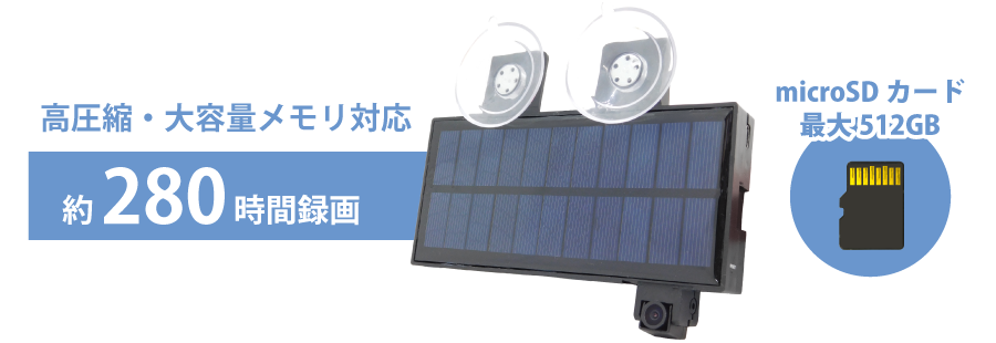 【Peta Came】ペタッと貼るだけ!ソーラー充電ドライブレコーダー