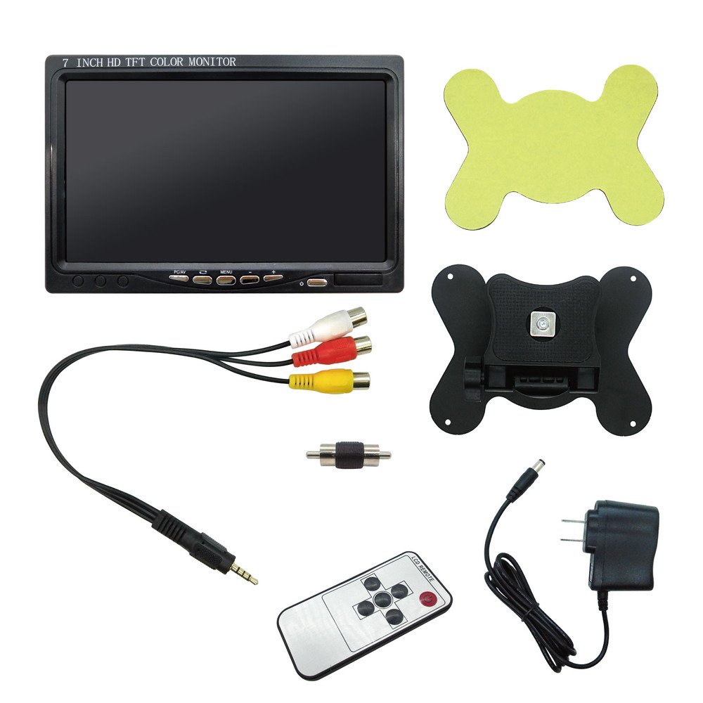 【HDMI/VGA/AV入力】7インチLCDモニター
