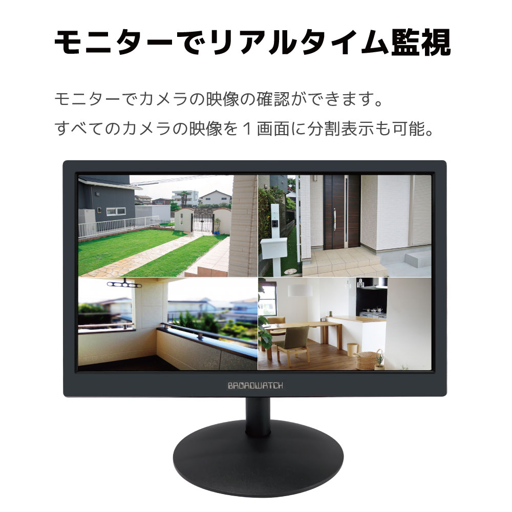 PoE NVR 人認識AI機能付き4K画質セット