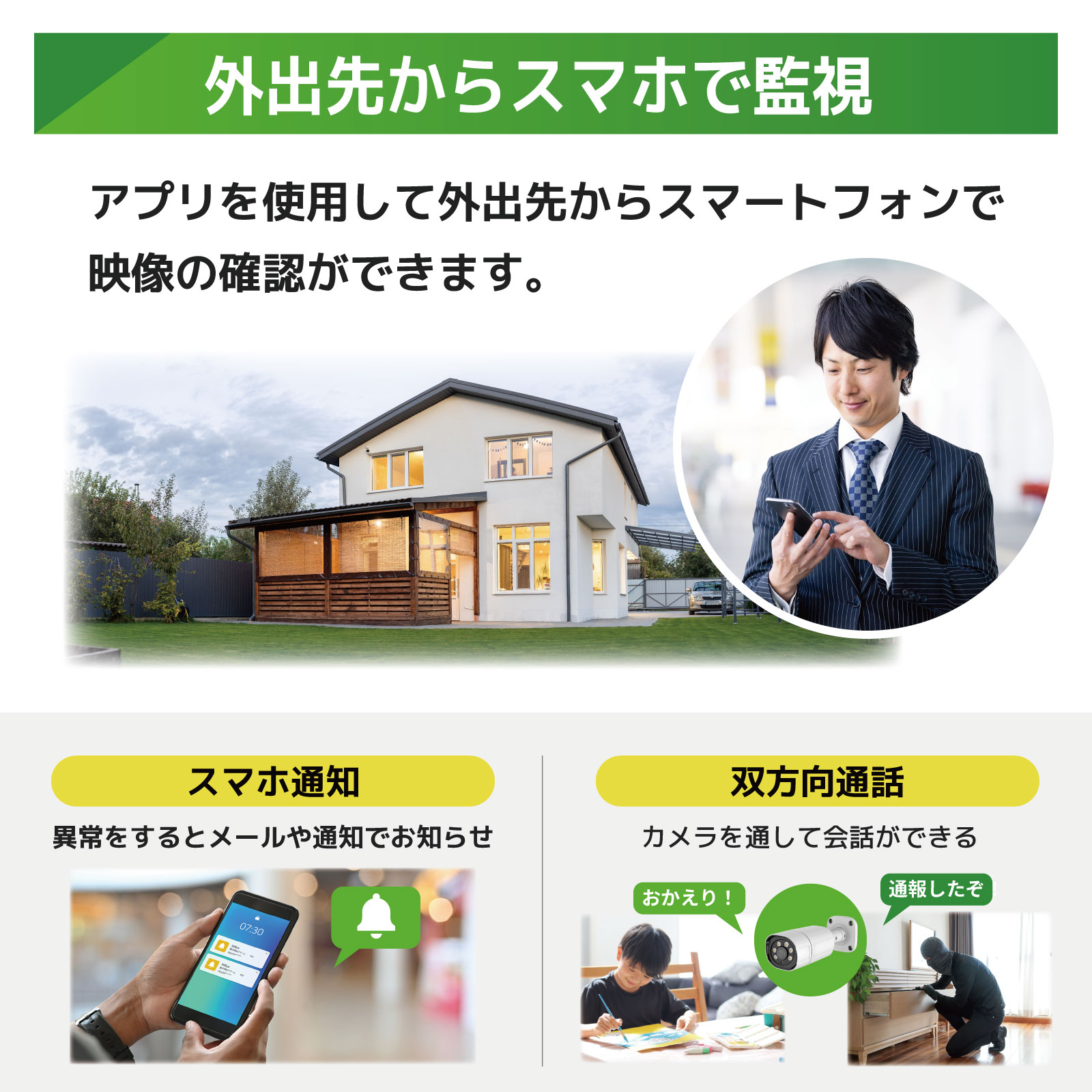 PoE NVR 夜間赤外線撮影4K画質セット