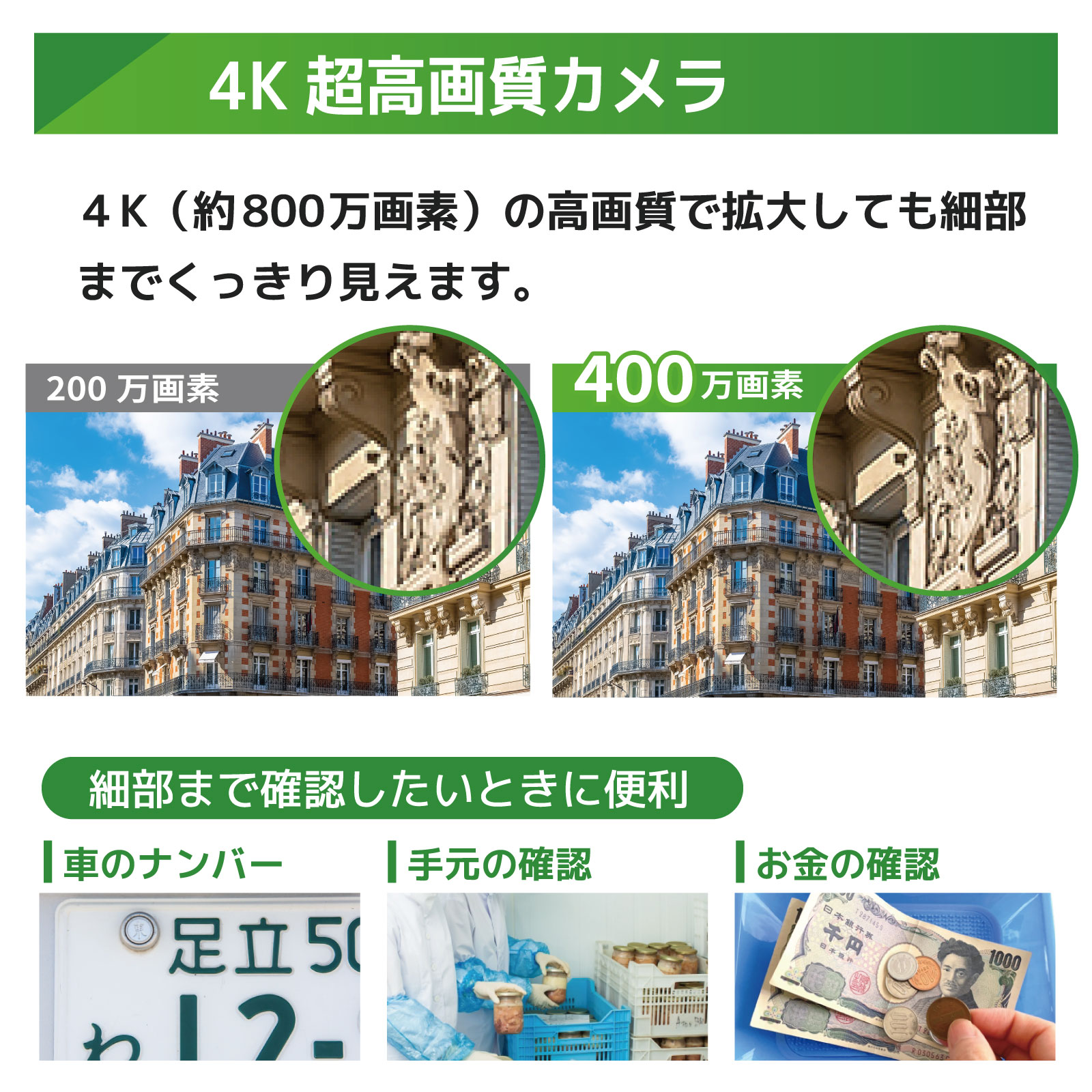 PoE NVR パレットカメラ／ドームカメラ混在型4K画質セット