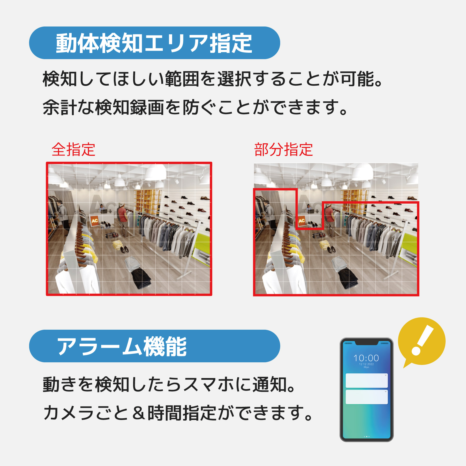 PoE NVR 夜間フルカラー撮影500万画素セット