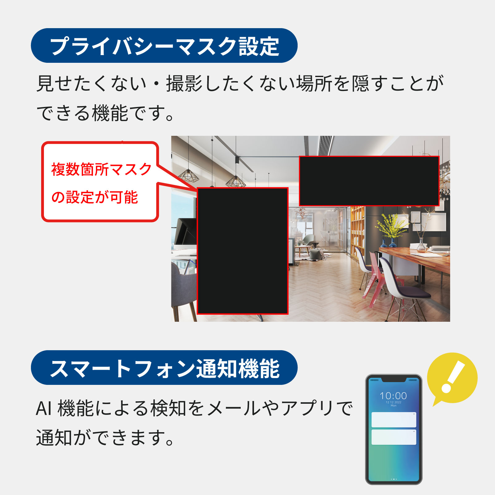 人認識AI機能付き夜間フルカラー500万画素セット