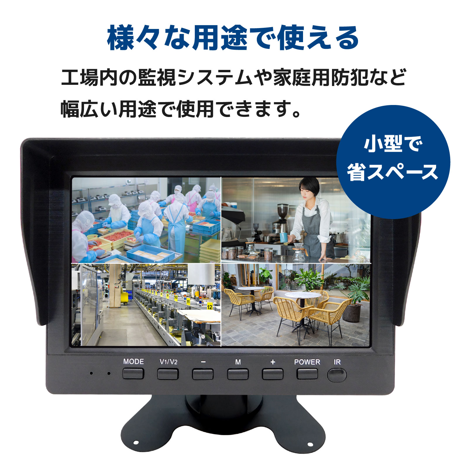 200万画素7インチLCD一体型セット