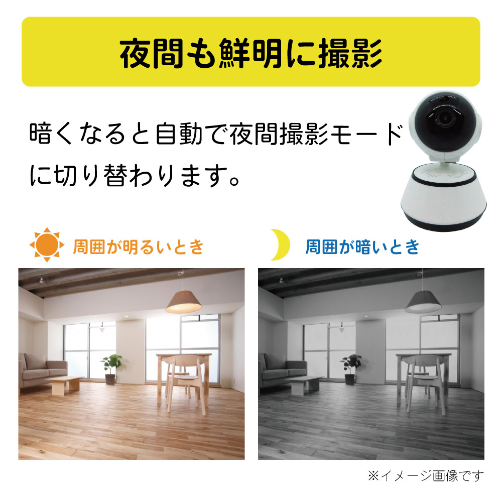 【360度撮影】追っかけ機能付き見守りカメラ