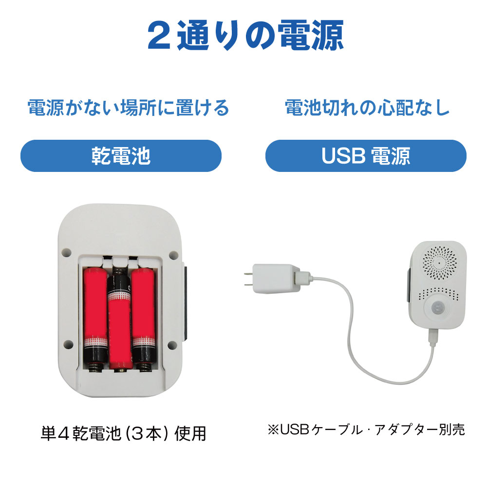 【簡単録音】人感検知音声ガイド